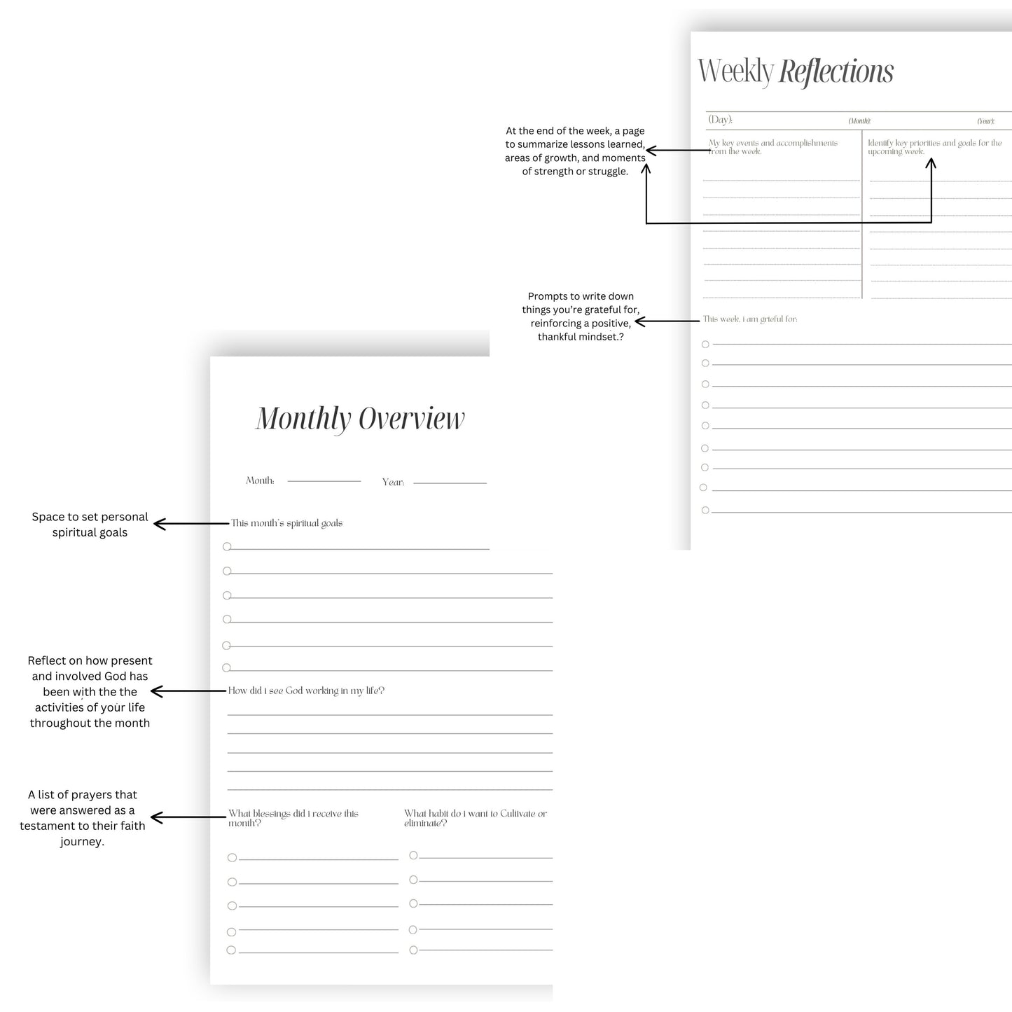 Faith and Whisper Planner